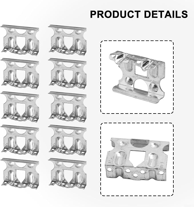 Aluminum Solar Panel Deflector for 30mm Frame, Photovoltaic Module Rainwater Diverting Clip, Self Cleaning Solar Panel Accessory, 10 Pack