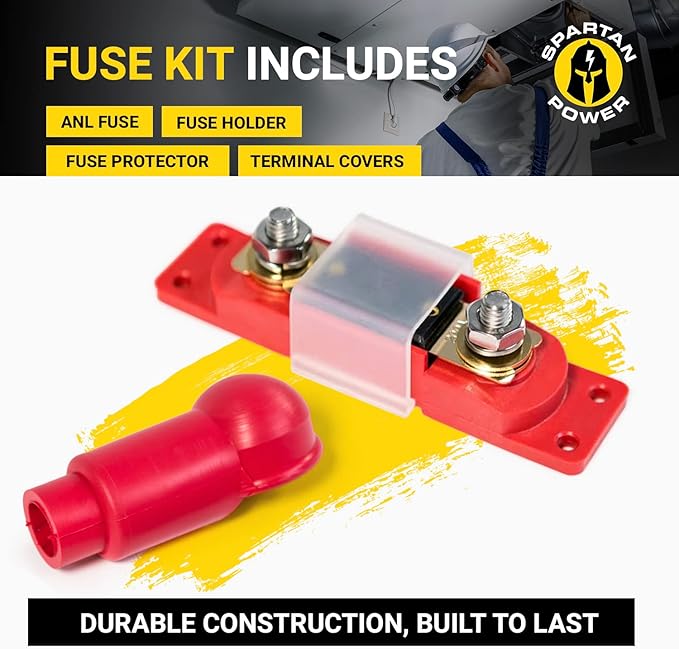 Spartan Power Small ANL Fuse Holder Red