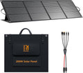 200 Watt Solar Panel IP68 Waterproof ETFE Coating Portable 24V MC4 Output Foldable Solar Panels for Power Stations Solar Generator Camping Off-Grid RV Emergency Backup Hurricane