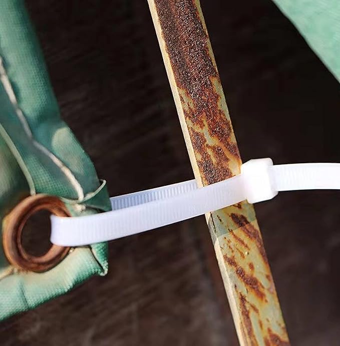 Extra long zip ties 36 inch white Large cable ties heavy duty outdoor use 250 lbs thick Nylon plastic Zipties 20pcs