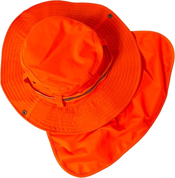 Packable and Adjustable Reflective Neon Boonie Sun Hat