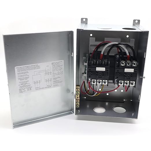 50 Amp Transfer Switch Automatic Transfer Switch for RV, Speedboats 120/240 VAC, 50 Amp, Automatic Transfer Relay Switch