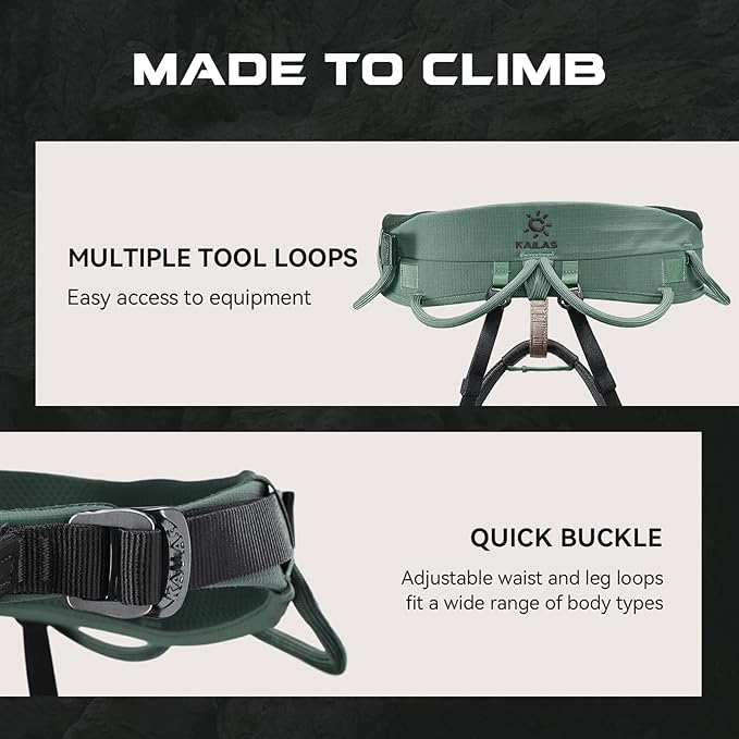 KAILAS Airo Rock Climbing Harness Men Roofing Harnesses Rescue Mountaineering Safety Belt Women Comfortable Lightweight
