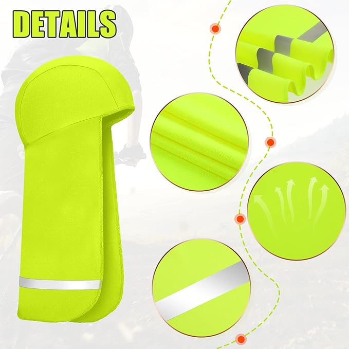 Loopeer 6 Pieces Hard Hat Sun Shade Cooling Skull Cap Neck Shade Sun Protector Skull Cap Liner for Men Women