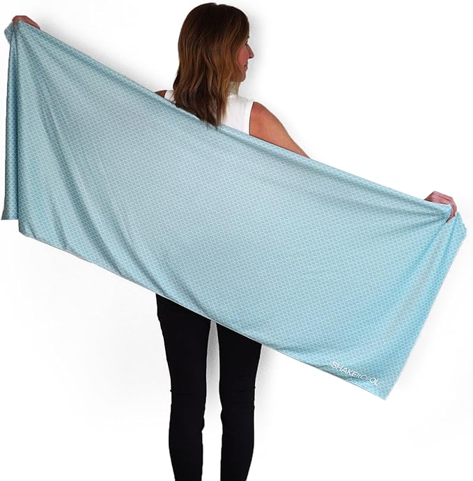 SHAKEitCOOL Large Cooling Shawl - Instant Heat Relief for Outdoor Events