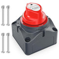 Battery Disconnect Switch, 12-48V Battery Power Cut/Shut Off Master Switch Disconnect Isolator for Car Vehicle RV and Marine Boat (On/Off)