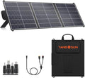 100W Portable Solar Panel, 20V Foldable Charger with USB-A QC3.0 and Type-C PD45W. Lightweight Design for Outdoor Camping, RV Trips and Hiking, powering Mobile Phones and Energy Storage Devices