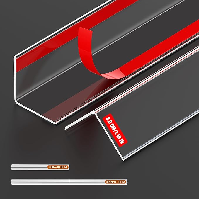 Clear Corner Protectors – Self-Adhesive Baby Proofing Safety Bumpers for Walls, Furniture, Cabinets & Desks – Freely Spliced to Meet Your Needs(2PCS, 3x40.6cm/1.18x16in)