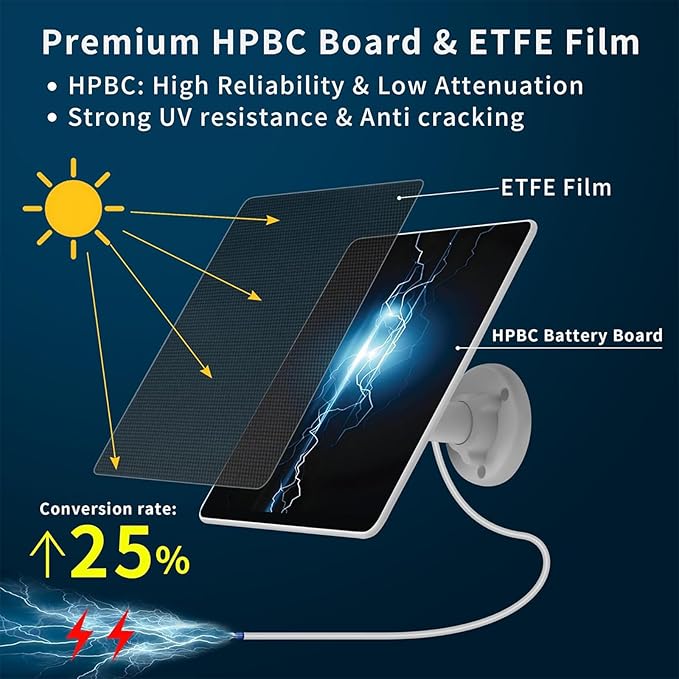 6W Solar Panel with 2000Ah Battery for Blink, Solar Charger with 360° Adjustable Mount 5.9in to 8.7in, 9.8ft Cable and Waterproof for Outdoor 4(4th Gen)/Outdoor/(3rd Gen) XT3 and XT/XT2 Camera