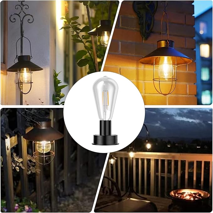 Replacement Solar Light Parts,Waterproof Solar Lanterns Replacement Accessories for Lanterns Outdoor (7CM/2.76 INCH with Bulb 1PCS)