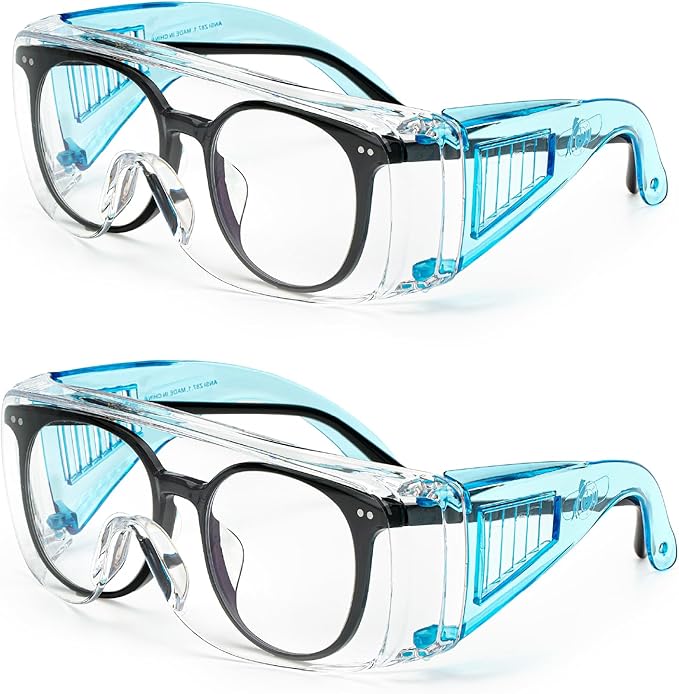 UNCO- Safety Goggles Over Glasses, Protective Goggles, Anti Fog, Work, Safety Glasses Over