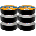 ADHES Deck Joist Tape, 1-5/8" x 50', 6 Rolls Weather Resistance & Waterproof Butyl Joist Tape for Decking, Deck Flashing Tape, Ideal for Wood Decks Beams Roof, Outdoor Construction Use