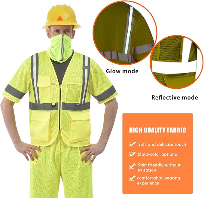 A-SAFETY 6xl 7xl 8xl Luminous safety vest