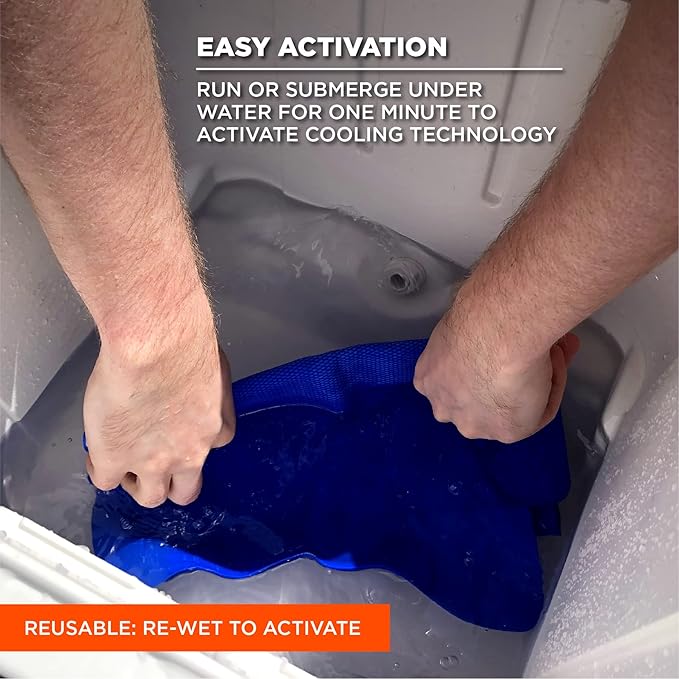 Ergodyne Chill-Its 6210 Phase Change Lightweight Cooling Ice Vest, Cooling Relief for All Environments, Cooling Towel Included
