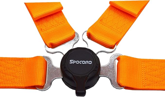 4 Point Racing Harness 2" Nylon Straps, Cam Lock Style (Pack of 1)
