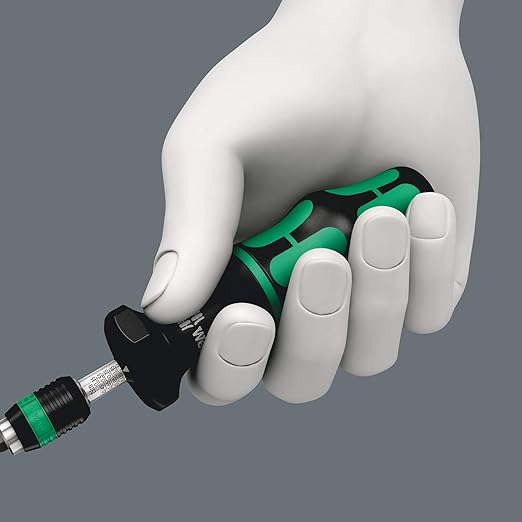 Wera 05074700001 Kraftform 7440 Hexagon Torque Screwdriver, 1/4" Head, 0.3-1.2 Nm Variable Torque Adjustment Range