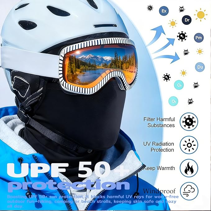 Neck Gaiter Face Mask,Sun Cooling Scarf,Balaclava Bandana Cover for Men Women