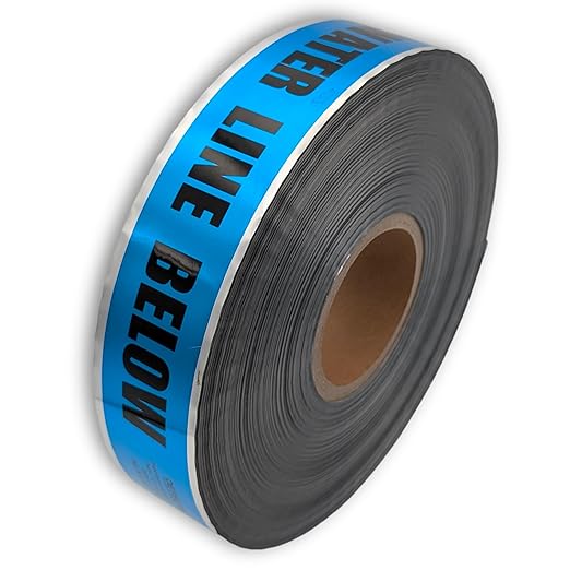 ACE Supply Underground Water Line Detectable Tape - Detectable Underground Tape - 2 Inch x 1000 Ft Length, 5 Mil - Buried Utility Marking Tape