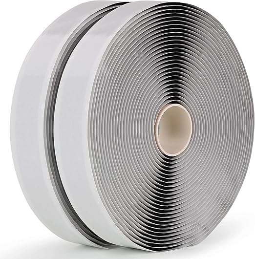 LLPT Butyl Tape Black 1 Inch x 33Ft 2 Pack Tight Seal for Leak Proof EPDM RV Repair Window Glass Sealing Roof Pipe Patching (BST232)
