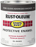 Rust-Oleum 7754502 Protective Enamel Paint Stops Rust, 32-Ounce, Anodized Bronze