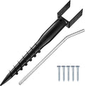 Premium No Dig Ground Anchor DIY Screw in U-Model 27 Inch Fits Standard 4x4 Post (3.5" X 3.5" Inch) Great for Mailbox and Fence Posts