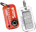 Sun Company Therm-o-Compass | Multi-Functional Zipper Pull Compass & Thermometer with Wind Chill Chart | Ideal for Camping, Hiking, and Outdoor Navigation