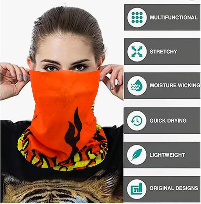 Neck Gaiter Masks Tube Scarf,Seamless Bandanas Buffs Gators,Ourdoor Face Mask Face Covering Multi Headwear