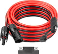 10AWG Solar Panel to SAE Adapter Cable 20FT SAE Connector Battery Cable PV Solar Extension Wire with SAE Polarity Reverse Adapter for RV Caravan Solar Panel Battery Charger