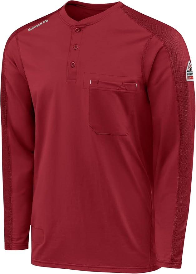 Bulwark FR Men's Flame Resistant Flex Knit Henley