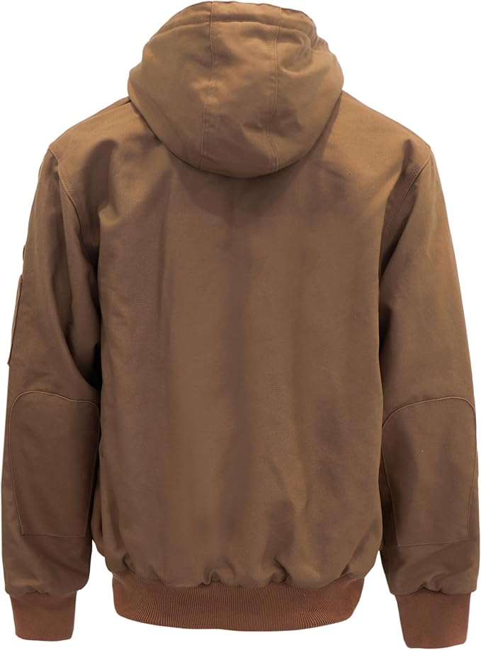 BOCOMAL FR Jacket Insulated Flame Resistant Duck Hooded Coat Outwear&Vest Light Water Repellent and Oil Resistant.