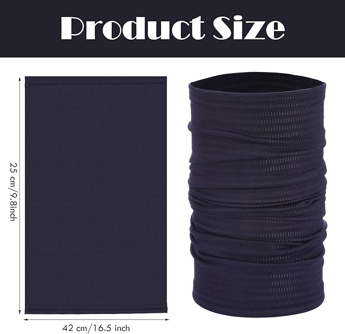Geyoga Neck Gaiter Bandana Face Mask Summer UV Protection Cooling Breathable Face Mask Neck Scarf Balaclava for Men Women