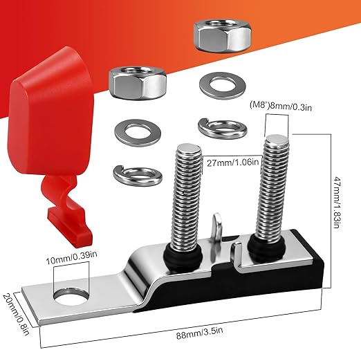 Terminal Fuse Block Marine Rated Battery Fuse MRBF Terminal Holder 30-500 AMP for EVs, RVs, Yachts, Charging Stations - High - Amp Systems, Multiple Battery Types