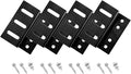 Newpowa Solar Panel Mounting Z Brackets, with Nuts and Bolts, Designed for PRO Series, Black, 4 Units per Set
