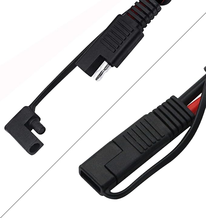 CERRXIAN 50cm 10AWG SAE to Male & Female Adapter 10AWG Cable with SAE Conector for RV Panel Solar