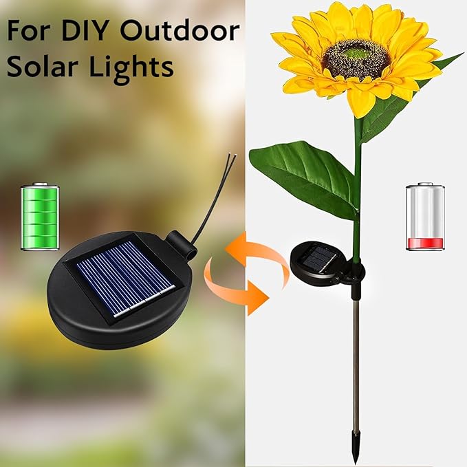 4 Pack Replacement Solar Panel for Outdoor Lights, Solar Lights Replacement Parts for DIY Repairing Outdoor Flowers Lanterns Small Panels Garden Patio Decorations