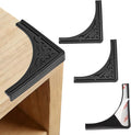 4 Pcs Safety Soft Corner Protectors Guards,Table Corner Protectors Proof Corners and Edge Protectors for Furniture Bookcases Drawers (Soft Black)