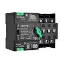 PV - Dedicated Automatic/Manual Transfer Switch Mini ATS Solar Auto Dual Power Switch 3P 63A AC110V Uninterrupted Power Supply DIN Rail Mount Toggle Changeover Module