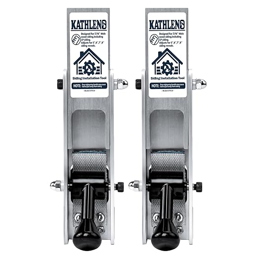 Siding Installation Tools, Siding Mounting Kit for Use with 7/16-Inch Wood/LP Sidings, Lap Sidings Gauge with Adjustable Reveals, Aluminum Body, 2 Packs