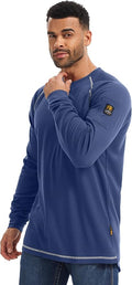 WORKWEYA FR Shirts for Men 5.5OZ Light Weight Welding Flame Resistant Shirts NFPA2112 CAT2