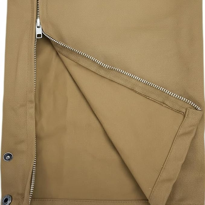 Just In Trend Safety Hi Vis Coverall with Leg Zipper – 100% Cotton, 7 oz