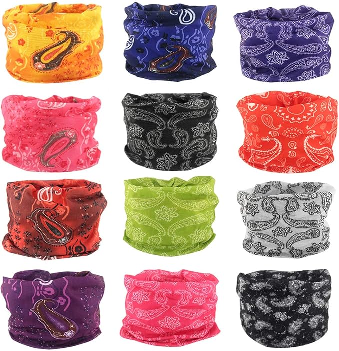 Neck Gaiter Masks Tube Scarf,Seamless Bandanas Buffs Gators,Ourdoor Face Mask Face Covering Multi Headwear