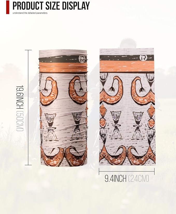 Neck Gaiter and Arm Sleeves Set, UPF 50+ Breathable Face Mask and Cooling Compression Sleeves