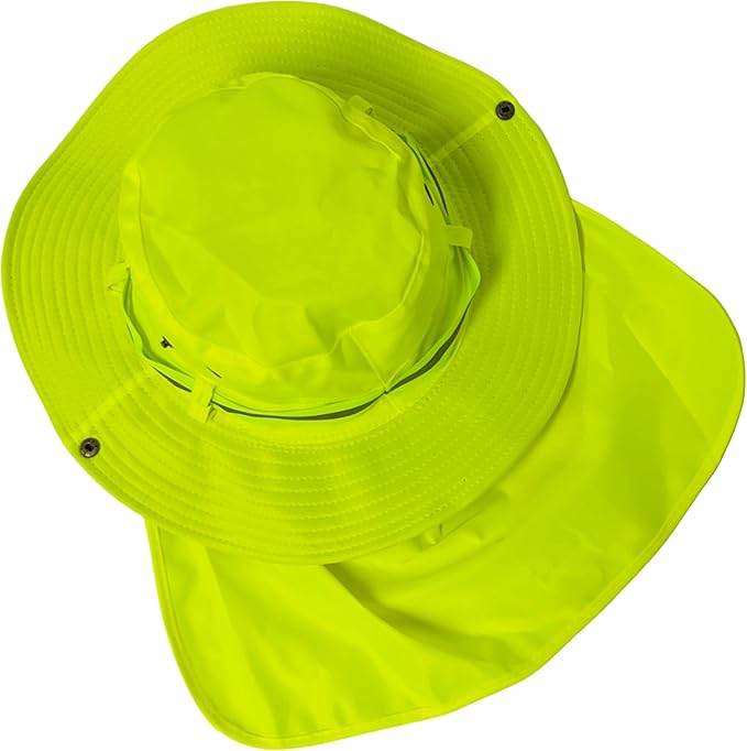 Packable and Adjustable Reflective Neon Boonie Sun Hat
