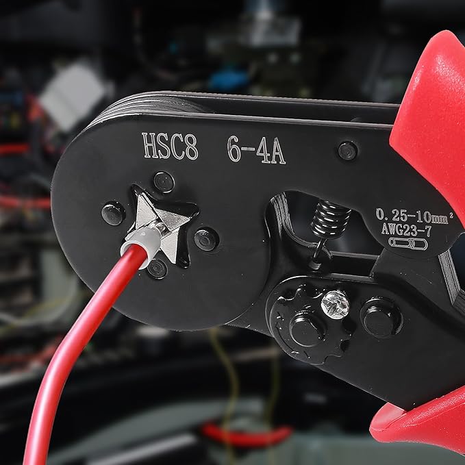 801PCS Ferrule Crimping Tool Kit, AWG23-7 Self-adjustable Ratchet Wire Crimping Tool Kit Crimper Plier Set with 800PCS Wire Terminals Crimping Connectors Wire End Ferrules Terminals
