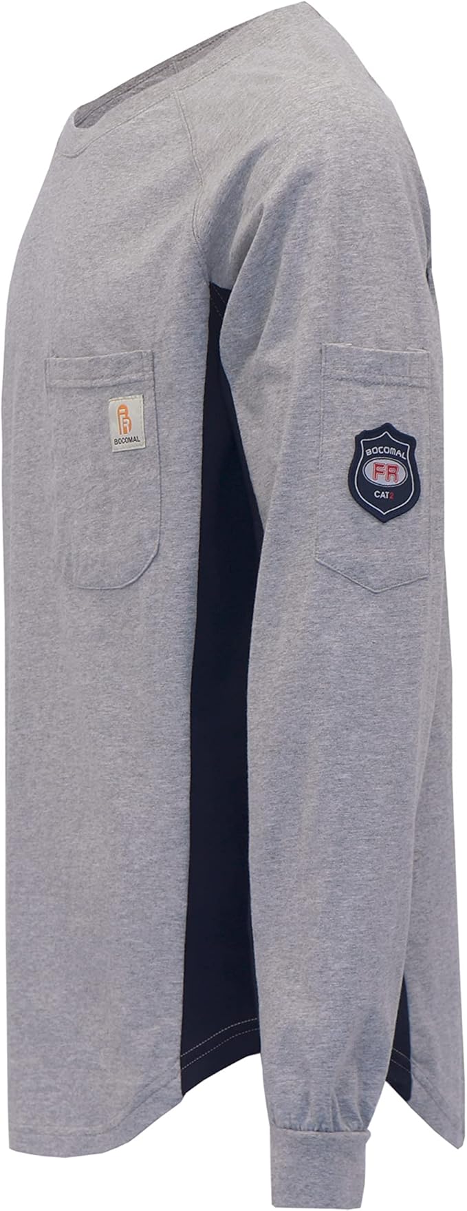 BOCOMAL FR Shirts 5.5oz Light Weight Henley and Short Sleeve Flame Resistant/Fire Retardant Clothing Shirt