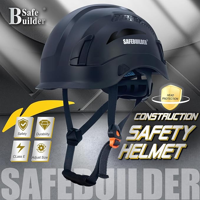 Safety Helmet Hard Hats Construction Head Protection 6-Point Suspension Lightweight Work Outdoor,Industrial ANSI Approved