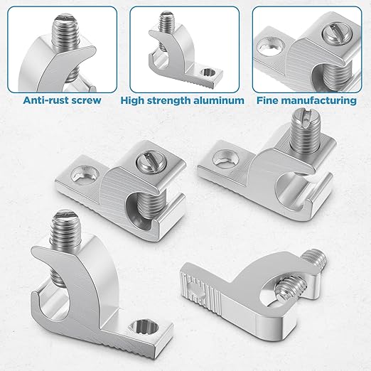 40pcs Aluminum Pool Bonding Lug – Corrosion-Resistant Grounding Connector for Swimming Pools, Conduits & Spa (4-14 AWG Wire Range)