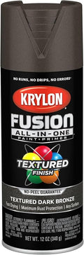 Krylon Fusion All-In-One Adhesive Spray Paint for Indoor/Outdoor Use, 12 oz, Dark Bronze