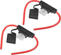 uxcell DC 12V 8 Gauge Car in Line ATC Blade Style Inline Fuse Holder with 80A Large Fuse