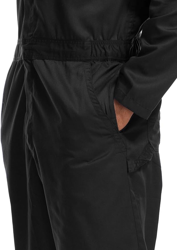 Coveralls for Men Long Sleeve Cotton Blend Work Jumpsuit with Multi Pockets Utility Work Wear